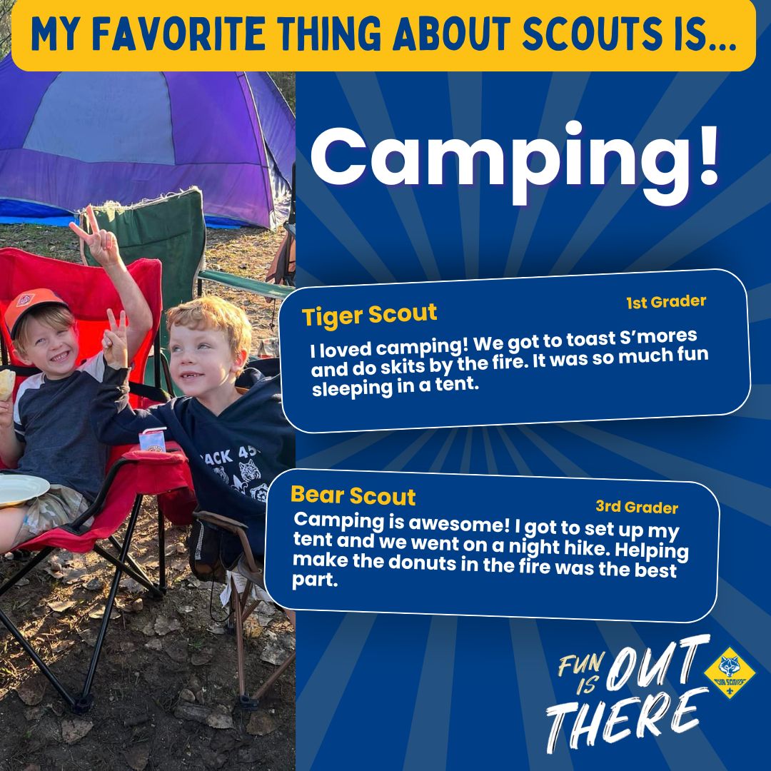 Bear Scout enjoying outdoor activities